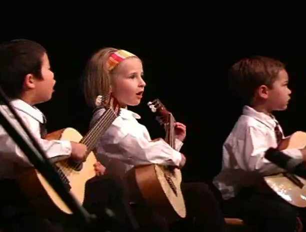 Children performing